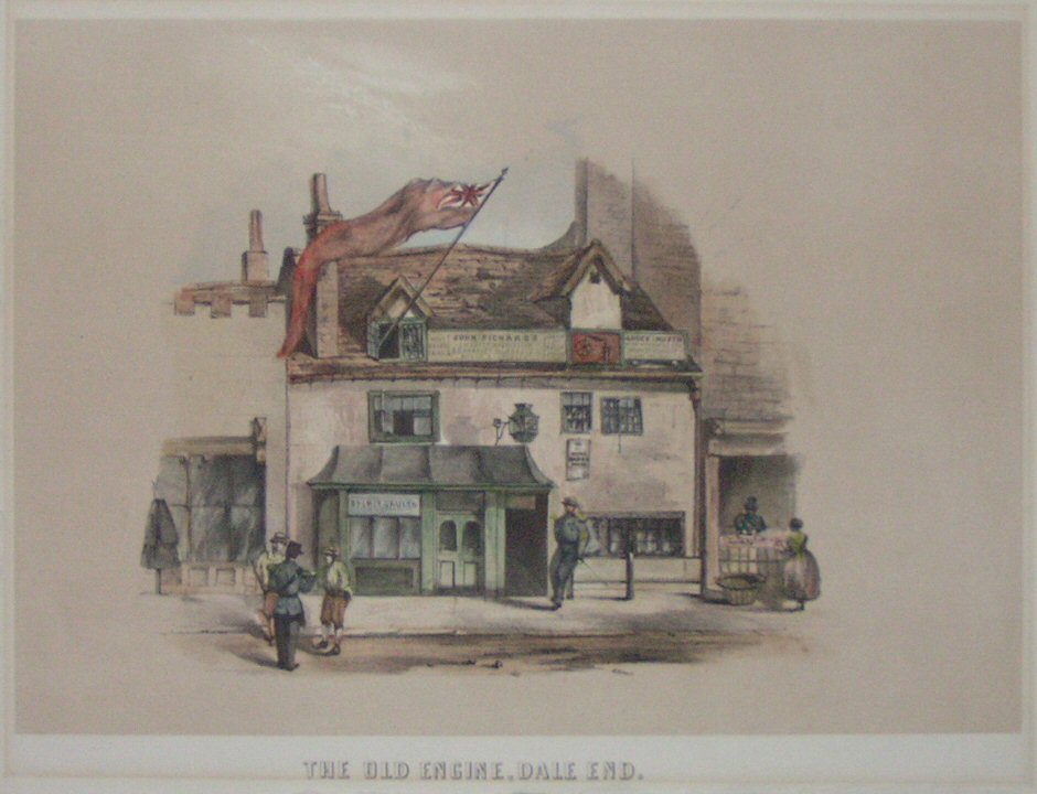 Lithograph - The Old Engine, Dale End.